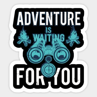 Adventure Is Waiting For You Sticker